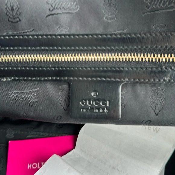 ❤️🥂Host Pick🎉❤️ Gucci Dialux coated  Canvas Pop Bamboo Top handle Satchel bag - Picture 4 of 16